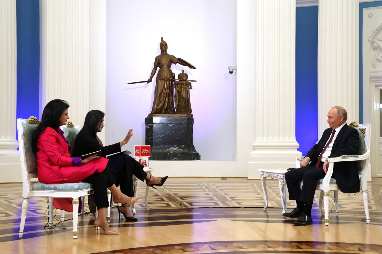 Ключевые заявления Владимира Путина в интервью индийским СМИ
